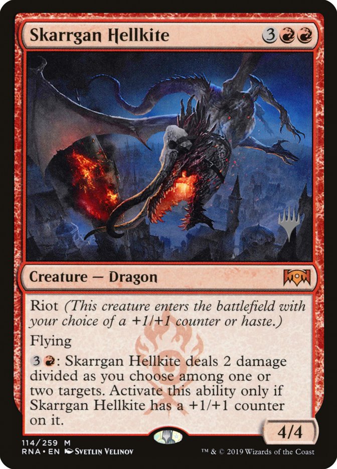 Skarrgan Hellkite (Promo Pack) [Ravnica Allegiance Promos] | Grognard Games