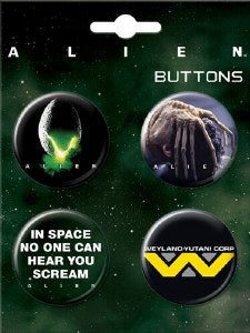 Alien 4 Button Set | Grognard Games