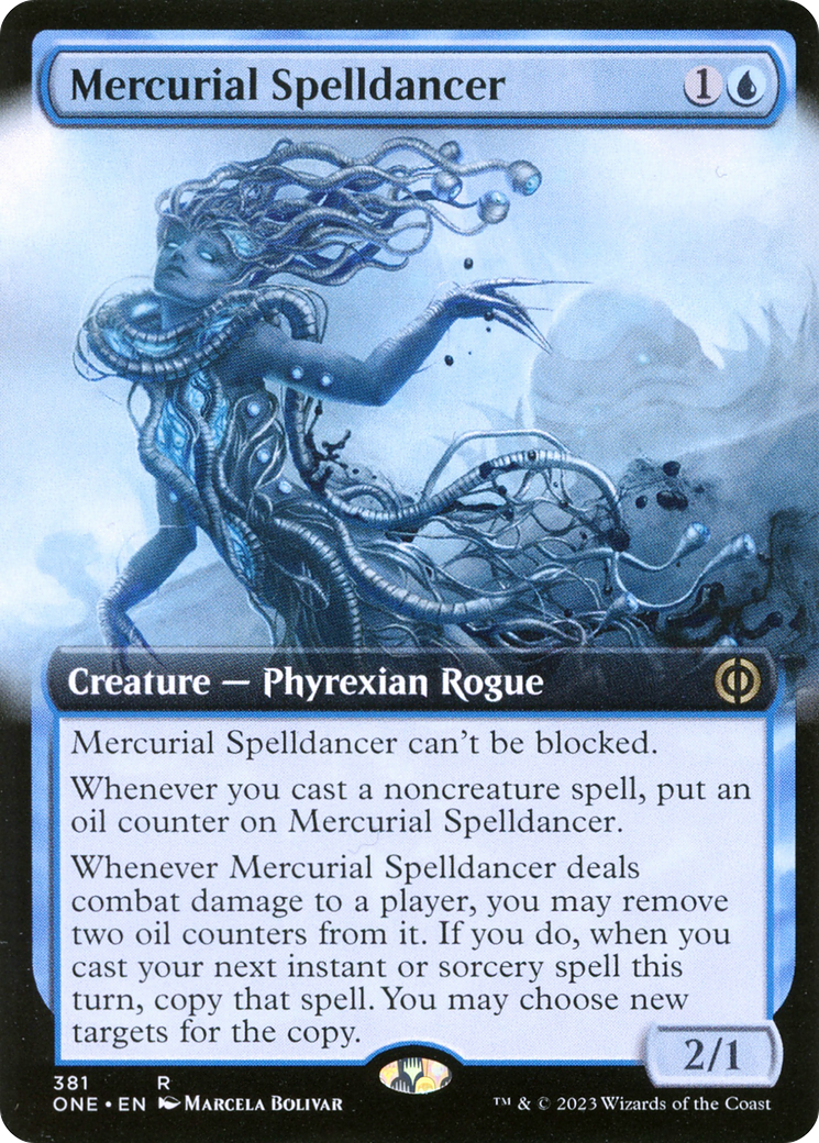 Mercurial Spelldancer (Extended Art) [Phyrexia: All Will Be One] | Grognard Games