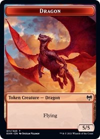 Dragon // Thopter Double-sided Token [Kaldheim Commander Tokens] | Grognard Games
