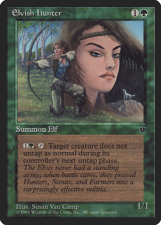 Elvish Hunter (Susan Van Camp) [Fallen Empires] | Grognard Games