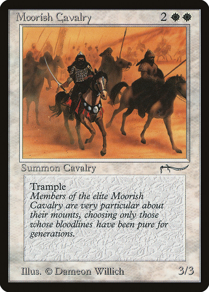 Moorish Cavalry (Light Mana Cost) [Arabian Nights] | Grognard Games