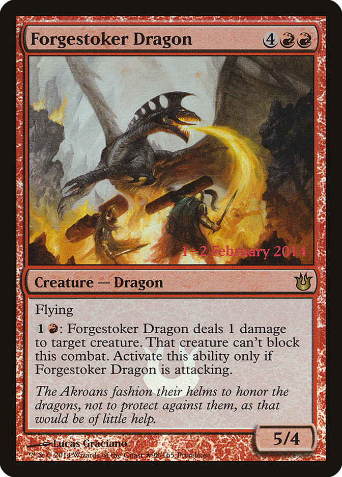 Forgestoker Dragon  [Born of the Gods Prerelease Promos] | Grognard Games