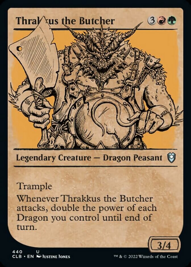 Thrakkus the Butcher (Showcase) [Commander Legends: Battle for Baldur's Gate] | Grognard Games