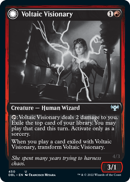 Voltaic Visionary // Volt-Charged Berserker [Innistrad: Double Feature] | Grognard Games