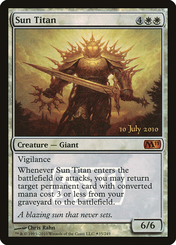 Sun Titan [Magic 2011 Prerelease Promos] | Grognard Games