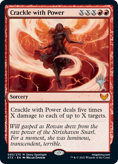 Crackle with Power (Promo Pack) [Strixhaven: School of Mages Promos] | Grognard Games