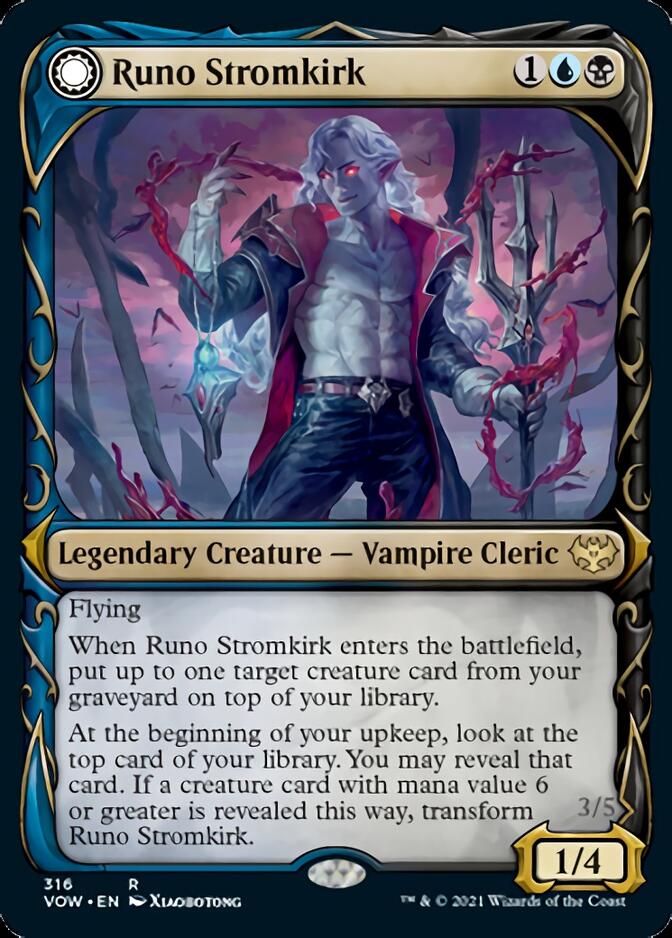 Runo Stromkirk // Krothuss, Lord of the Deep (Showcase Fang Frame) [Innistrad: Crimson Vow] | Grognard Games