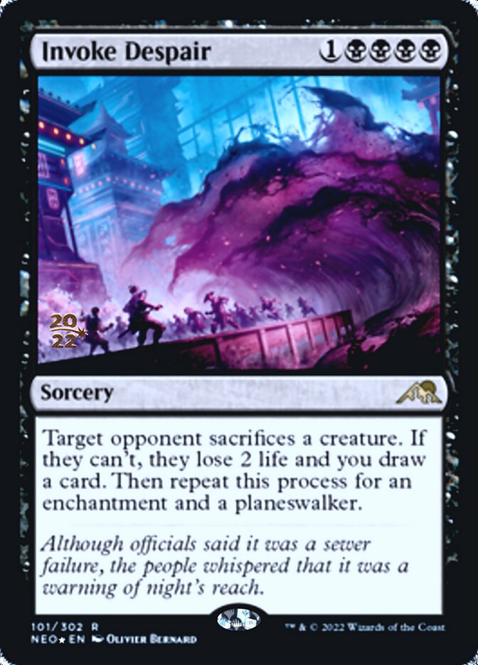 Invoke Despair [Kamigawa: Neon Dynasty Prerelease Promos] | Grognard Games