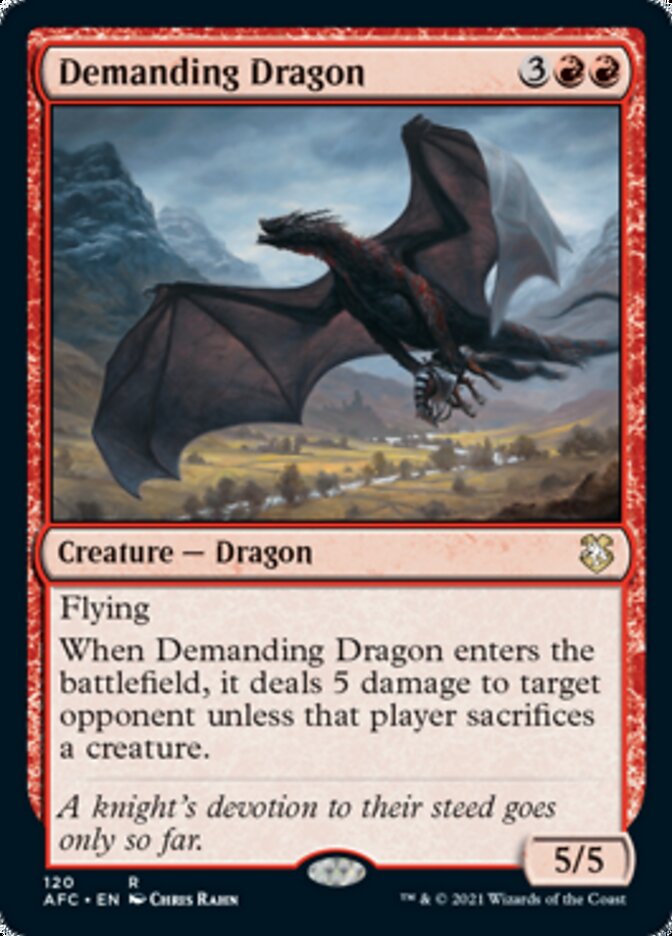 Demanding Dragon [Dungeons & Dragons: Adventures in the Forgotten Realms Commander] | Grognard Games