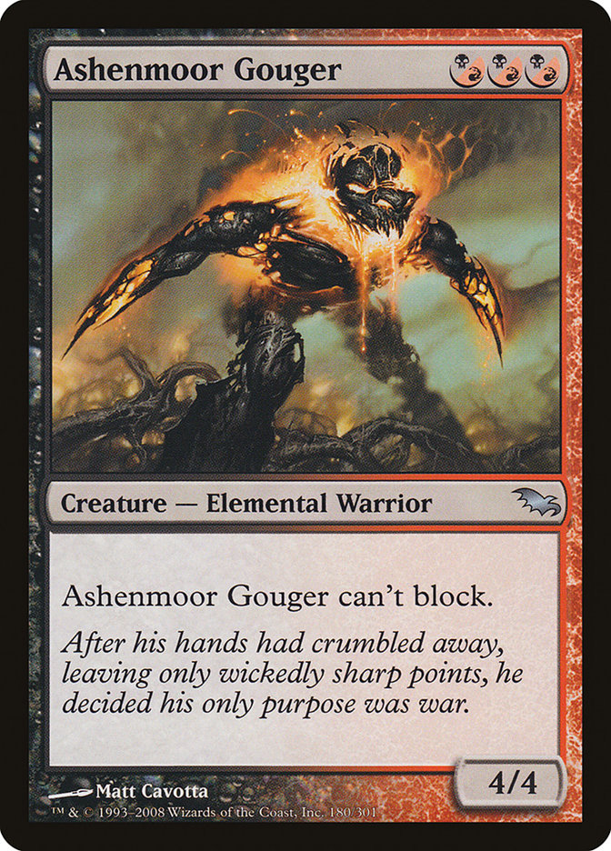 Ashenmoor Gouger [Shadowmoor] | Grognard Games