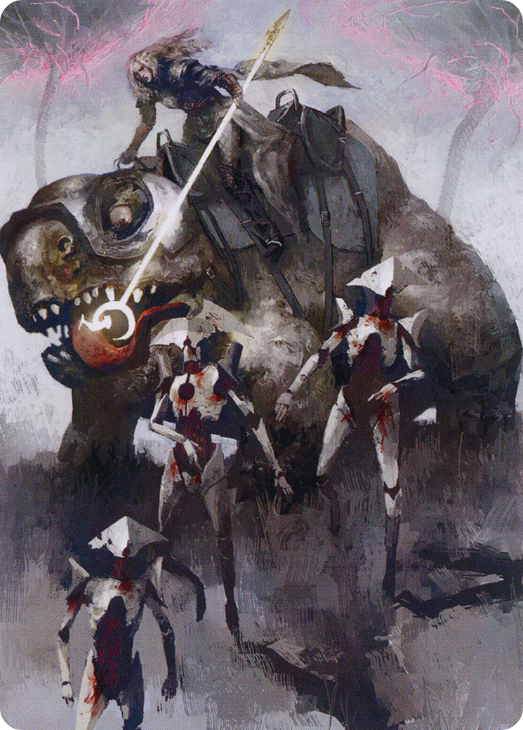 Thalia and The Gitrog Monster Art Card [March of the Machine Art Series] | Grognard Games