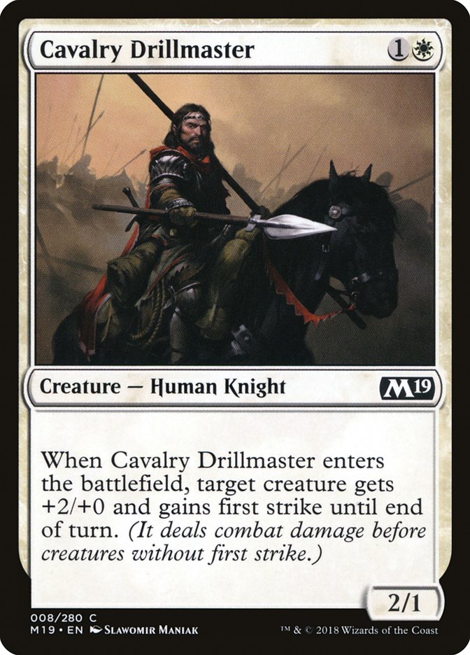 Cavalry Drillmaster [Core Set 2019] | Grognard Games