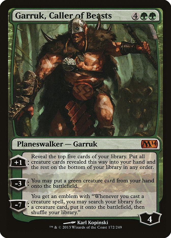 Garruk, Caller of Beasts [Magic 2014] | Grognard Games