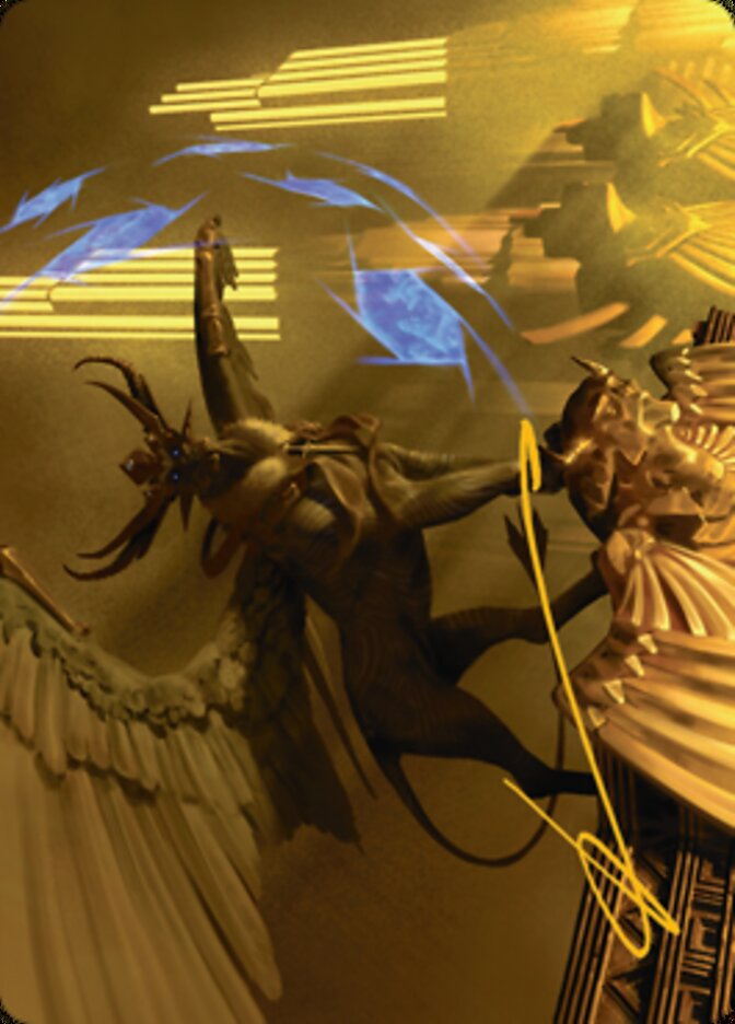 Raffine, Scheming Seer Art Card (Gold-Stamped Signature) [Streets of New Capenna Art Series] | Grognard Games