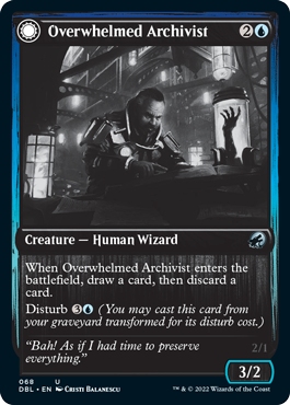 Overwhelmed Archivist // Archive Haunt [Innistrad: Double Feature] | Grognard Games