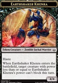 Earthshaker Khenra // Cat Double-sided Token [Hour of Devastation Tokens] | Grognard Games