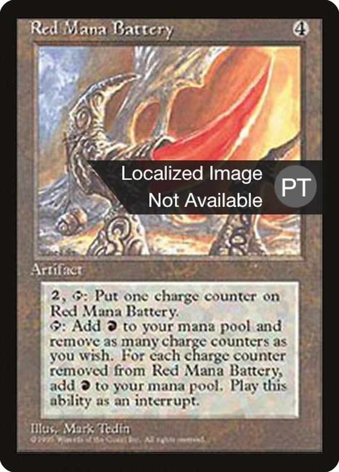 Red Mana Battery [Fourth Edition (Foreign Black Border)] | Grognard Games