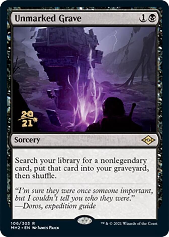 Unmarked Grave [Modern Horizons 2 Prerelease Promos] | Grognard Games