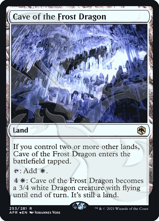 Cave of the Frost Dragon (Ampersand Promo) [Dungeons & Dragons: Adventures in the Forgotten Realms Promos] | Grognard Games