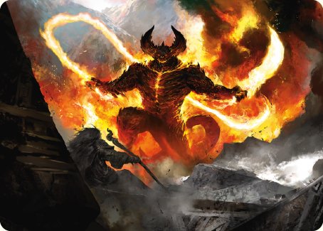 The Balrog, Flame of Udun Art Card [The Lord of the Rings: Tales of Middle-earth Art Series] | Grognard Games