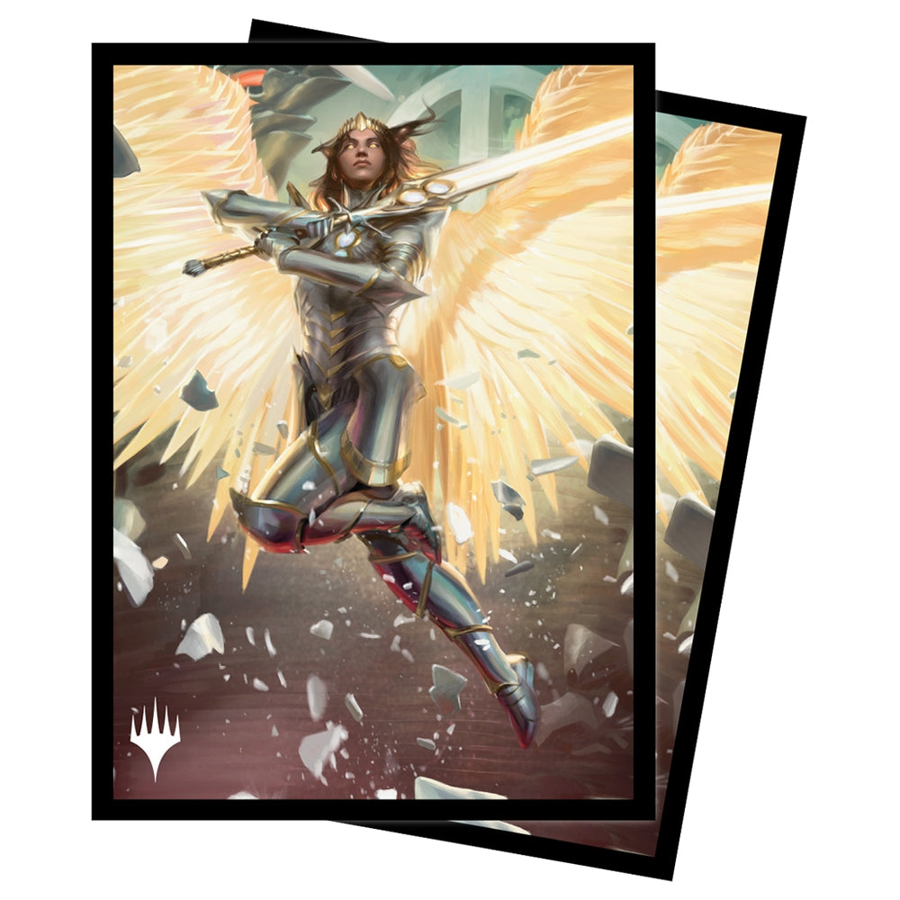 March of the Marchine Archangel Elspeth Standard Deck Protector Sleeves (100ct) for Magic: The Gathering | Grognard Games