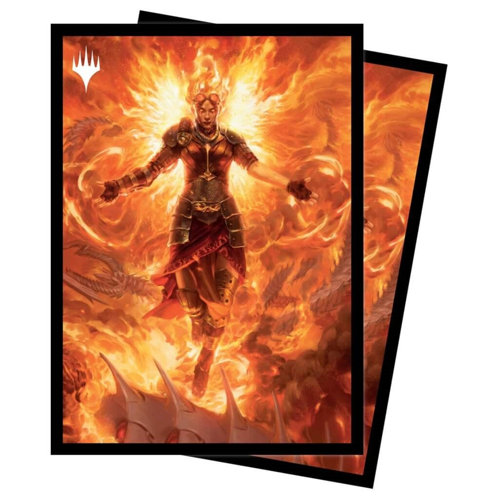 March of the Marchine Chandra, Hope's Beacon Standard Deck Protector Sleeves (100ct) for Magic: The Gathering | Grognard Games