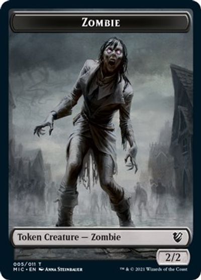 Zombie (005 MIC) // Zombie (005 MID) [Innistrad: Midnight Hunt Commander] | Grognard Games