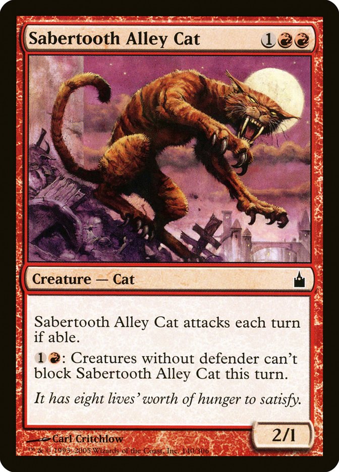 Sabertooth Alley Cat [Ravnica: City of Guilds] | Grognard Games