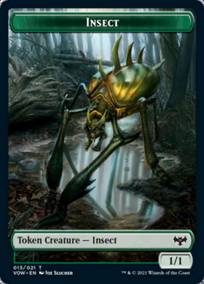 Insect // Human (010) Double-sided Token [Innistrad: Crimson Vow Tokens] | Grognard Games