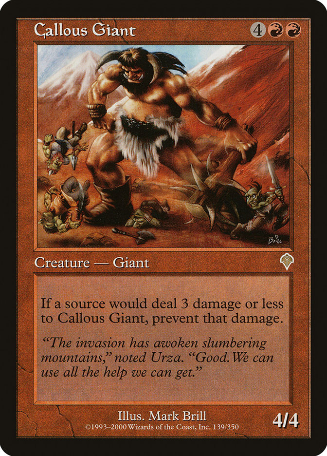 Callous Giant [Invasion] | Grognard Games