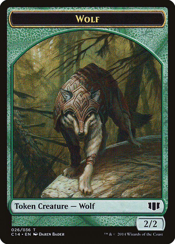 Treefolk // Wolf Double-sided Token [Commander 2014 Tokens] | Grognard Games