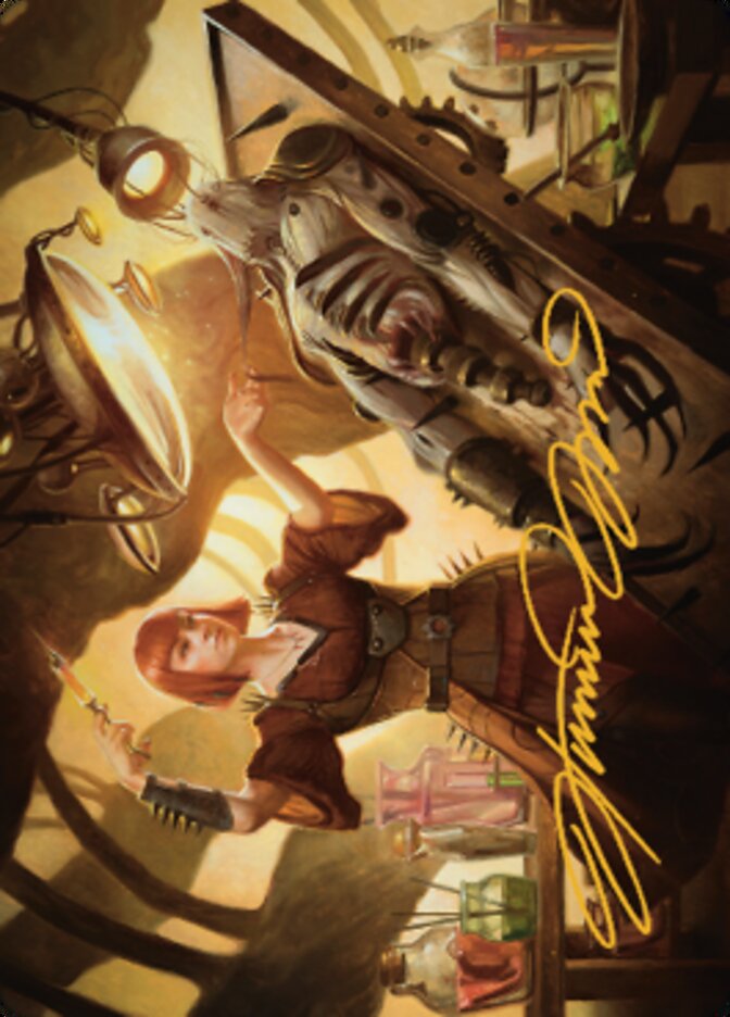 Ashnod, Flesh Mechanist Art Card (Gold-Stamped Signature) [The Brothers' War Art Series] | Grognard Games