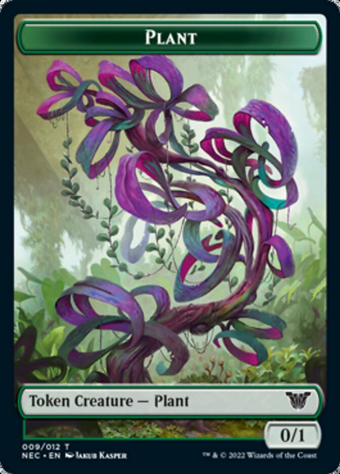Plant // Treasure Double-sided Token [Kamigawa: Neon Dynasty Commander Tokens] | Grognard Games