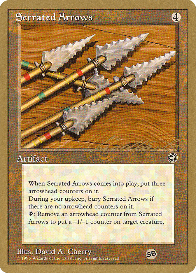 Serrated Arrows (Leon Lindback) (SB) [Pro Tour Collector Set] | Grognard Games