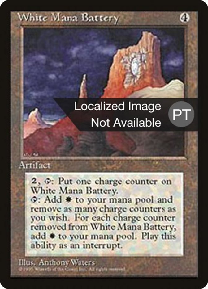 White Mana Battery [Fourth Edition (Foreign Black Border)] | Grognard Games