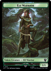 Elf Warrior // Insect Double Sided Token [The Lord of the Rings: Tales of Middle-Earth Commander Tokens] | Grognard Games