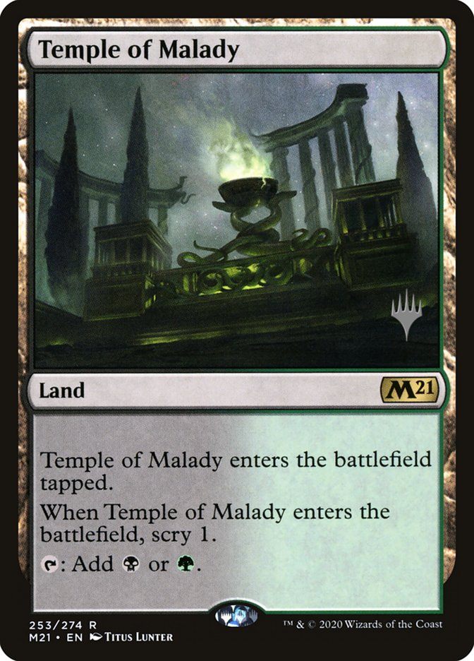 Temple of Malady (Promo Pack) [Core Set 2021 Promos] | Grognard Games