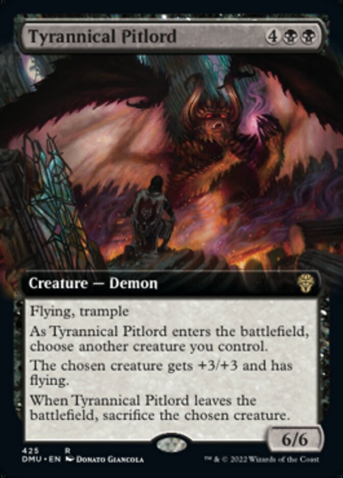 Tyrannical Pitlord (Extended Art) [Dominaria United] | Grognard Games