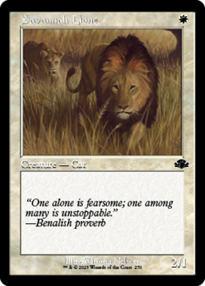 Savannah Lions (Retro) [Dominaria Remastered] | Grognard Games