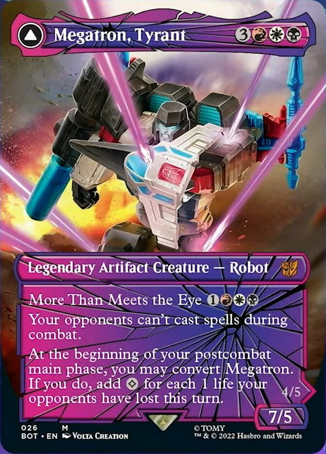 Megatron, Tyrant // Megatron, Destructive Force (Shattered Glass) [Transformers] | Grognard Games