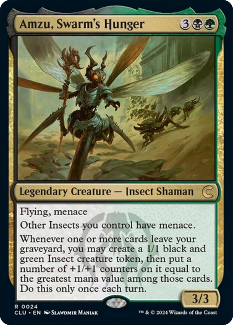 Amzu, Swarm's Hunger [Ravnica: Clue Edition] | Grognard Games