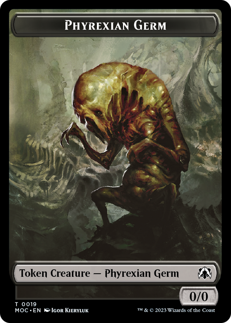 Phyrexian Germ // Myr Double-Sided Token [March of the Machine Commander Tokens] | Grognard Games
