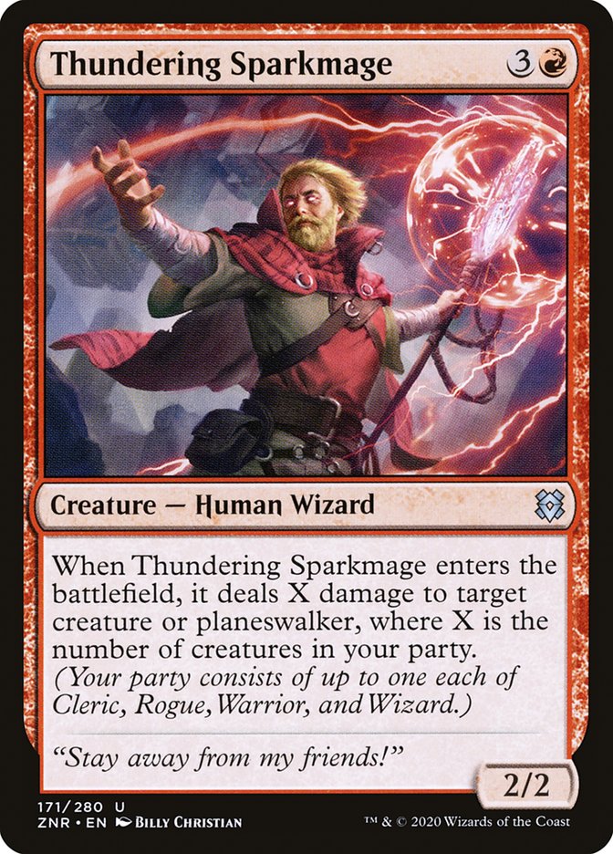 Thundering Sparkmage [Zendikar Rising] | Grognard Games