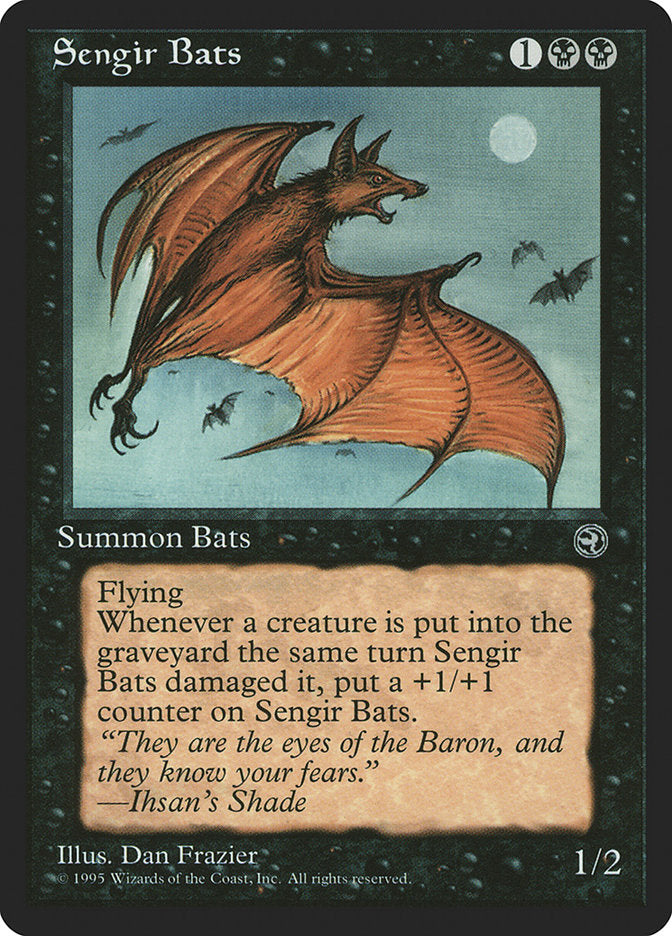 Sengir Bats (Ihsan's Shade Flavor Text) [Homelands] | Grognard Games