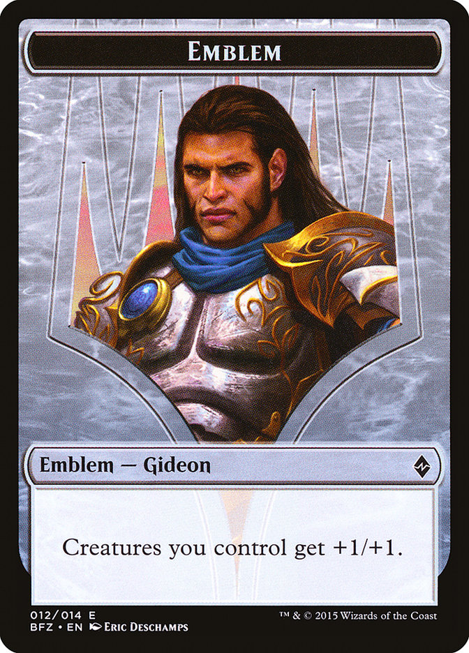 Gideon, Ally of Zendikar Emblem [Battle for Zendikar Tokens] | Grognard Games