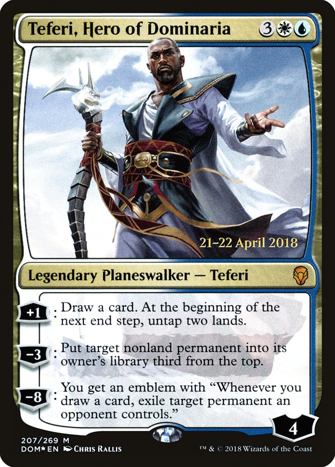 Teferi, Hero of Dominaria  [Dominaria Prerelease Promos] | Grognard Games