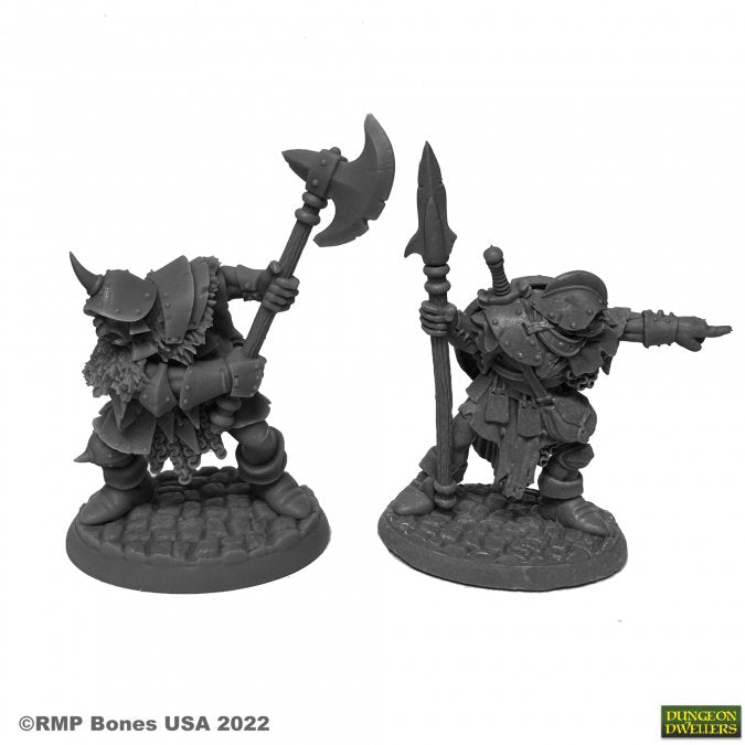 Bones 07014 ORCS OF THE RAGGED WOUND LEADERS (2) | Grognard Games