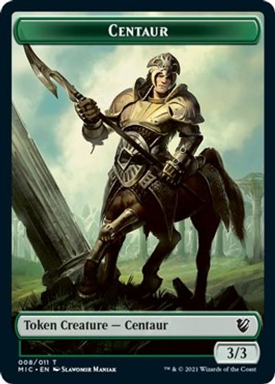Centaur // Wolf Double-sided Token [Innistrad: Midnight Hunt Commander] | Grognard Games