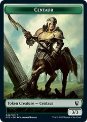 Centaur // Wolf Double-sided Token [Innistrad: Midnight Hunt Commander] | Grognard Games